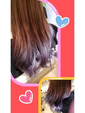 アジールヘア 池袋東口店(agir hair) バイオレッドグラデーションカラー♪池袋東口