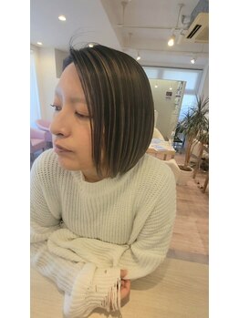 ヘアーサロンハラダ 島田店(HAIR SALON Harada )の写真/デザインカラーのように綺麗に染まる♪いろんな髪質に合わせて色味を選べ馴染みも良く、自然な仕上がりに◎