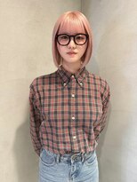 ペレ 梅田(PELE) ピンクベージュ/アンブレラカラー/クールショート/前髪/梅田