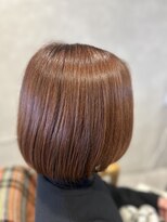 ルアン(LOUEN) ボブスタイル+ピンクベージュ