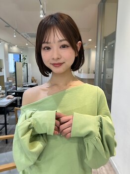 アンバー 池袋(amber)の写真/ナチュラルで綺麗な縮毛矯正！ロングからショートまで理想の髪へ◎