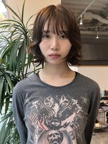 カフ(CAF) CAF FUKO レイヤーボブ/ドライパーマ/ブラウンカラー/大阪心斎橋