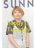 【happy☆Tuesday】2回目ご利用☆似合わせカット+艶カラー+トリートメント