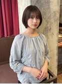 【骨格補正】丸みショート×小顔カット