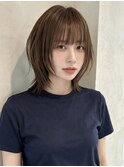 ウルフカットショートボブアンブレラカラーショートカット50代