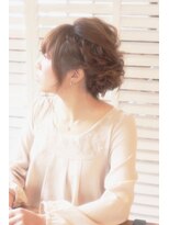ヘアーアンドメイク フォルス(HAIR&MAKE FORS)&nbsp;【FORS】西田ゆか　ヘアアレンジ×ルーズ編み込み