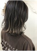 バレイヤージュ グレージュ .