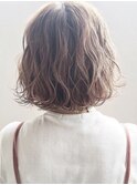 大人かわいいミルクティーグレージュ