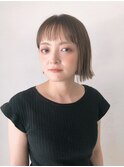 切りっぱなしボブ×シースルー