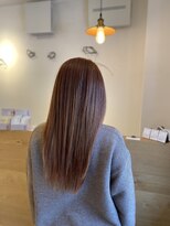 ハッコ(hacco) 艶髪ロング/ニュアンスカラー/ストレート/ミントアッシュ