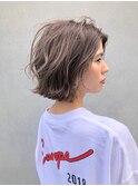 グレージュカラーボブ