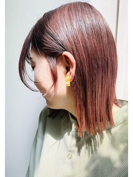 ビューティブロー ビービー(Beauty Blow B.B) 外ハネボブピンクベージュダブルカラーケアブリーチ