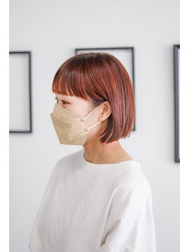 ノード(NODO) ワイドバングの切りっぱなしボブ