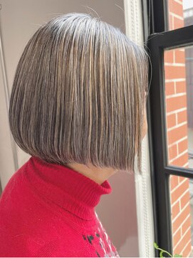 アバウトヘアーラボ(about hair labo) 【about hair labo】グレイ×ショートボブ