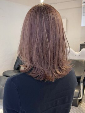 アルバム 池袋(ALBUM) ワンカールレイヤー_ホワイトグレージュネビージュ_ba376851