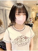 ボブウルフ　インナーカラーグレージュ【平井】