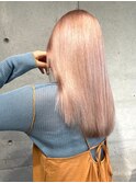 ハイトーン10代20代ペールトーンピンクカラーケアブリーチ