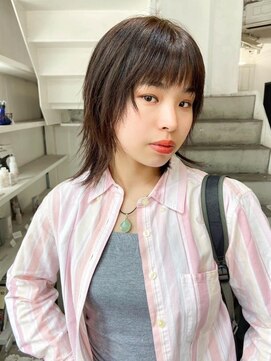 カシェ ナカザキ(CACHE NAKAZAKI) シャギーレイヤー/ブラウンカラー/レイヤーカット