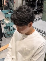 ゼスト リル 新宿(ZEST lill)&nbsp;フェザーパーマ フェザーショート 短髪パーマ 新宿