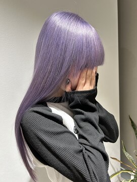 コト 福井大和田店(coto) 福井/ダブルカラー/ブリーチ/パープル/色落ちシルバー/髪質改善