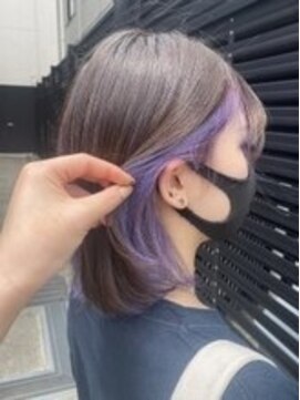 プログレス フレスポ富沢店(PROGRESS) 『inner purple』デザインカラー×インナーカラー