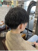 波巻きスパイラルセンターパートサイドパート韓国風マッシュ
