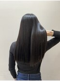 硬い髪の方がメテオストレートとメテオカラーで柔らかさをゲット