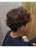 波巻きパーマ