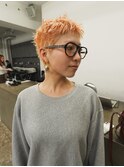 ケアブリーチハイトーンコーラルオレンジベリーショート