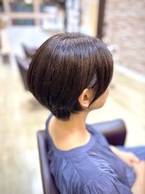 トレセッテ(tre sette)&nbsp;ナチュラルブラウンカラー/ショートボブスタイル