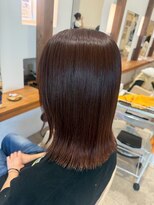 サクラ ビューティー ガーデン(SAKURA Beauty garden)&nbsp;髪質改善OVERicsストレート/モカブラウン/外ハネロブ