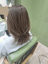ジプソ(Gypso Hair salon)&nbsp;ミディアムウルフ×グレージュ