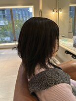 オレンジポップ 流山おおたかの森店(ORANGE POP)&nbsp;着物ヘア/ダークアッシュ/ミディアムレイヤーカット/流山