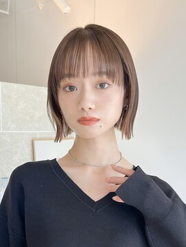 サンドイエナ 横浜店(sand yena) くびレイヤーボブルフネビージュ小顔ワンレンこなれミディ