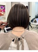ハイライトバレイヤージュダブルカラーケアブリーチ20代30代