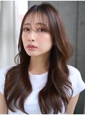 ★コテ巻き風パーマデジタルパーマ韓国風パーマ顔周りカット前髪