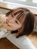 シエ バイ ケンジ 湘南台(sie by KENJE)&nbsp;ダークパープル/ナチュラルショート/夏のヘアアレンジ/湘南台