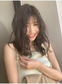 シースルー×グレージュ