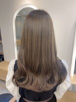 ジーナ 福岡天神(Zina)&nbsp;小顔セミウェットウェーブピンクベージュハイライトカラー