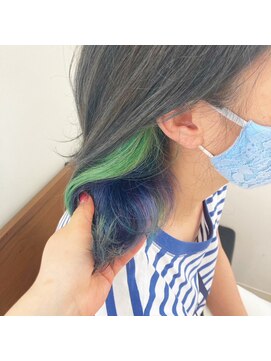 ノチ(Noci) 【和田寧々】インナーカラー/blue/Green/purple