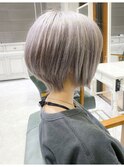 小顔補正立体カット/ハンサムショート/耳掛け/イメチェン