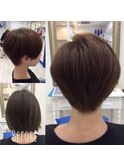 こなれ感◎大人可愛いショートフェザーバングで小顔美人【津田沼