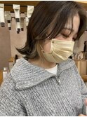 20代30代40代大人キレイインナーカラーハイライト外ハネCカール