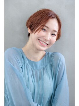 ラフ 八乙女(Rough) ピンクベージュ/アンブレラカラー/クールショート/前髪/八乙女