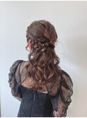 20代30代大人可愛いハーフアップヘアアレンジ