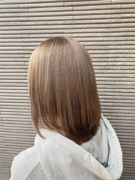 クリュウゲート 吉祥寺店(KURYU GATE) 切りっぱなしボブ/黒髪/グレーベージュ/レイヤーロング[吉祥寺]