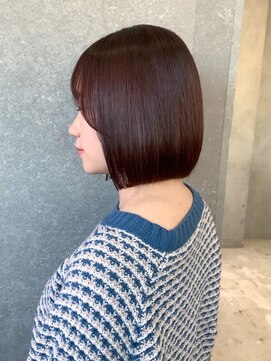 ロンド 表参道店(Lond) ◇ストンボブ 前下がりボブ 縮毛矯正 表参道  髪質改善