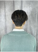 ショート マッシュショート センターパート アッシュカラー