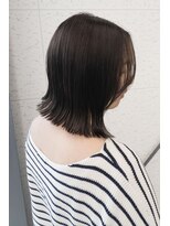 ビーヒアナウ N゜03 金沢駅西店(BE HERE NOW) 大人可愛い20代30代40代切りっぱなしくびれレイヤーボブ