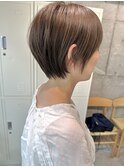 デザインカラー/レイヤーカット/ウェットヘア/オリーブベージュ
